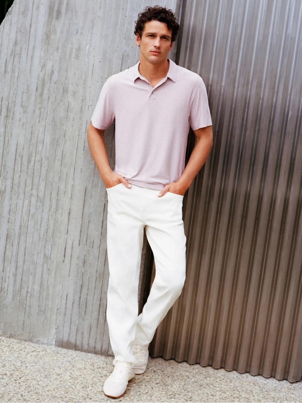 Vuori Men’s Strato Tech Polo Faded Rose Heather V186 Size Small New